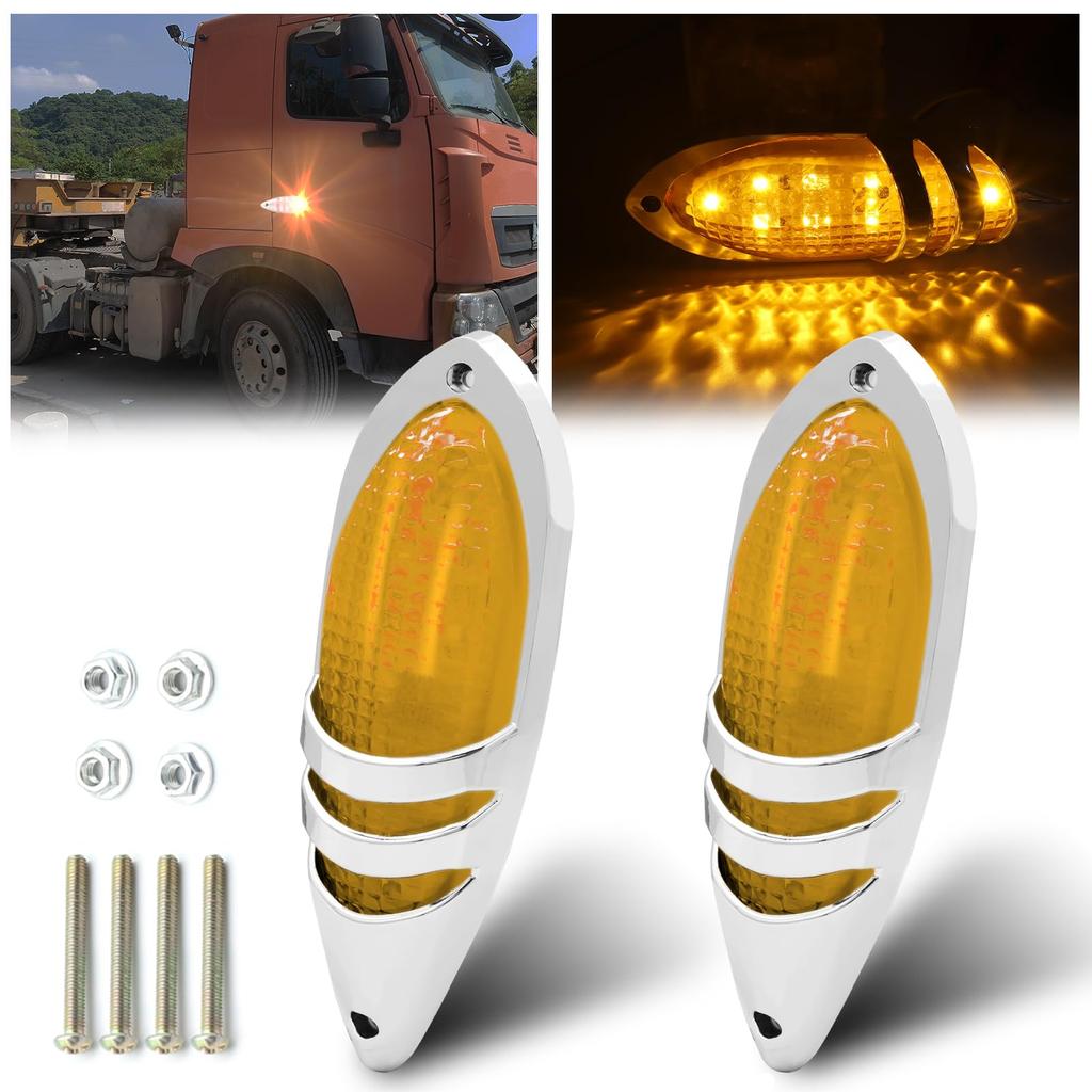 Ygmylandbb Large Mouse Marker Lamp LED Side Marker Cab Marker Car Width Light Side