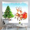 Cartoon Elk Home Decor Tapestry Cute Christmas Art Wall Hanging Living Room Bedroom Dorm Wall Decor Backdrop Cloth