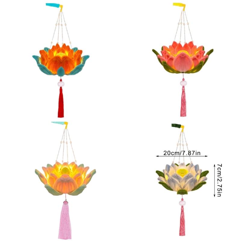 Handheld Lanterns for Traditional Chinese Celebration Waterproof Moon Festival Light with Soft Lighting Home Decoration