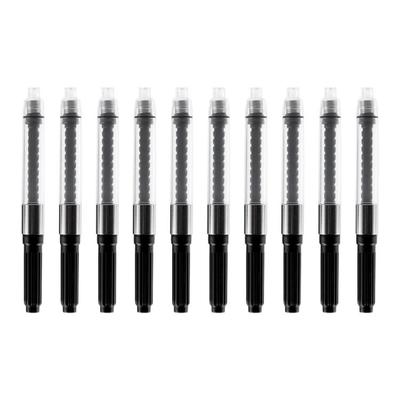 Pack of 10 Fountain Pen Ink Converters Spirals Feed Mechanism Metal Reinforcement Rings European Compatibility Design