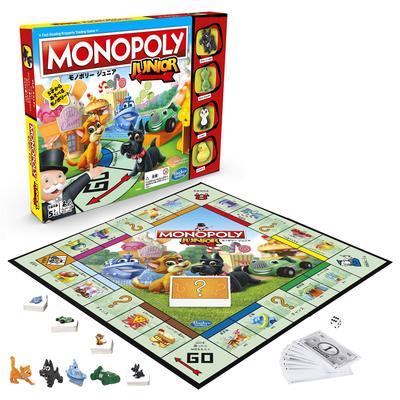 Hasbro Monopoly 5 yaş ve üzeri çocuklar için bir Monopoly masa oyunu ve harika bir Gün hediyesi için aile oyunu Junior, yukarı, çocukların 2-4 oyuncu, Çocukların