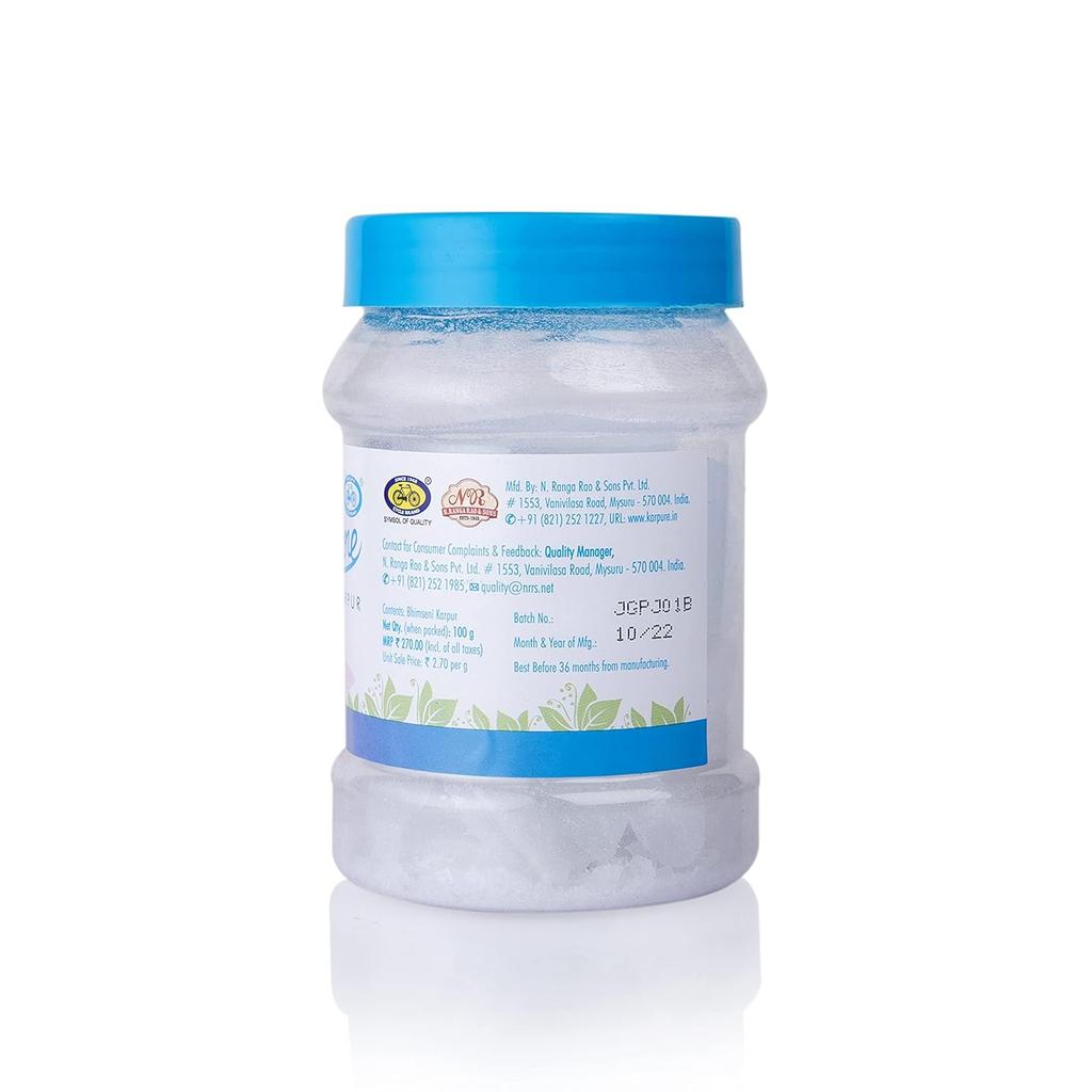 Cycle Pure Karpure Bhimseni Camphor Original Pack of 2 100gm Each  Divine Aroma for Puja Rituals Compatible with  Long Lasting Fragrance