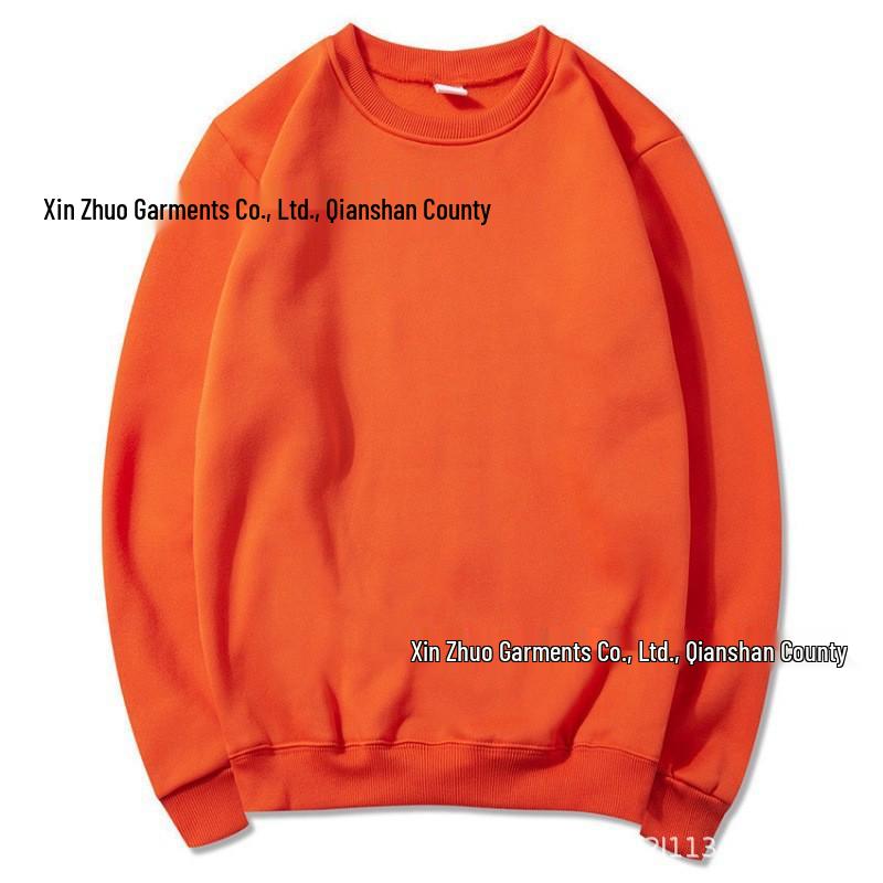 Unisex volná fleecová mikina s kulatým výstřihem - Podzimní/Zimní ležérní oblečení