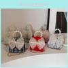 Stilvolle Kinder-Frühlings-Spitzen-Schleifen-Handtasche Mit Perlenverzierungen Für Mädchen Und Jungen