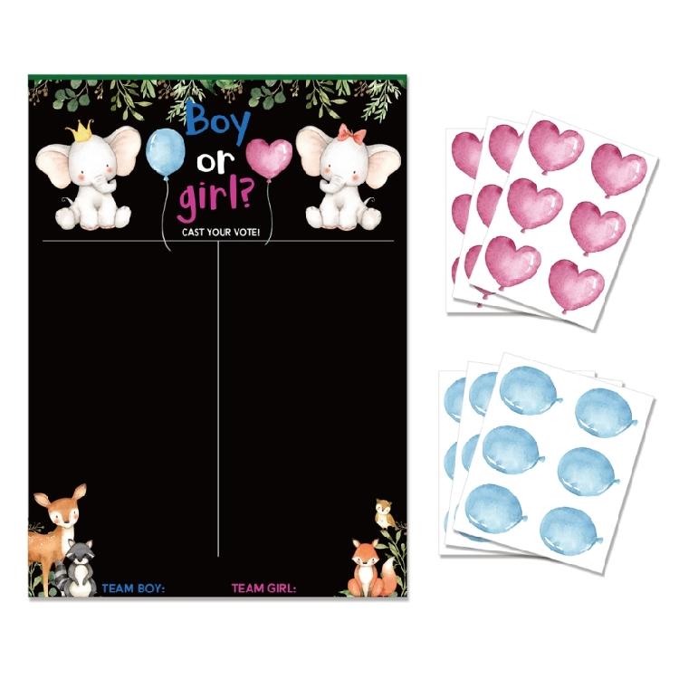 

Gender Reveal Scratch Off Card Game Raffle Ticket Card Party Supplies for Family 1
