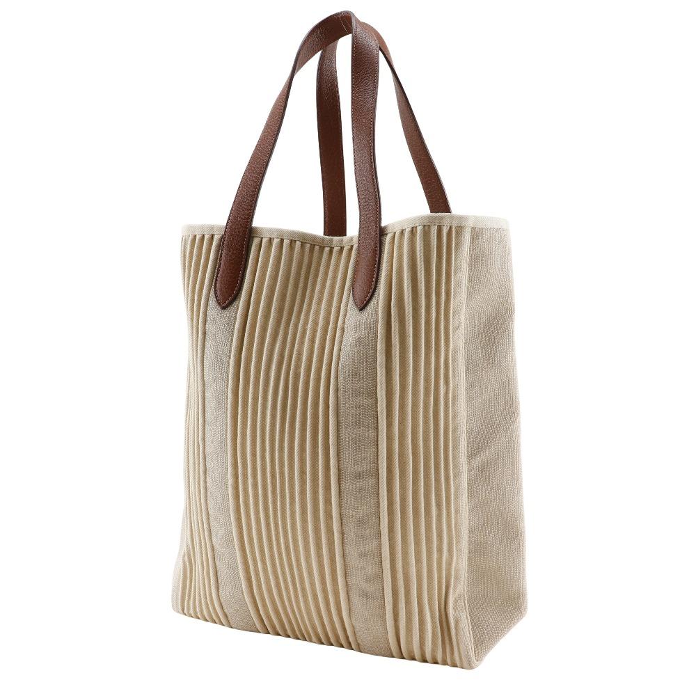 Hermes Kabas Calicut Tote Bag Sold Product Beige Canvas Unisex Used