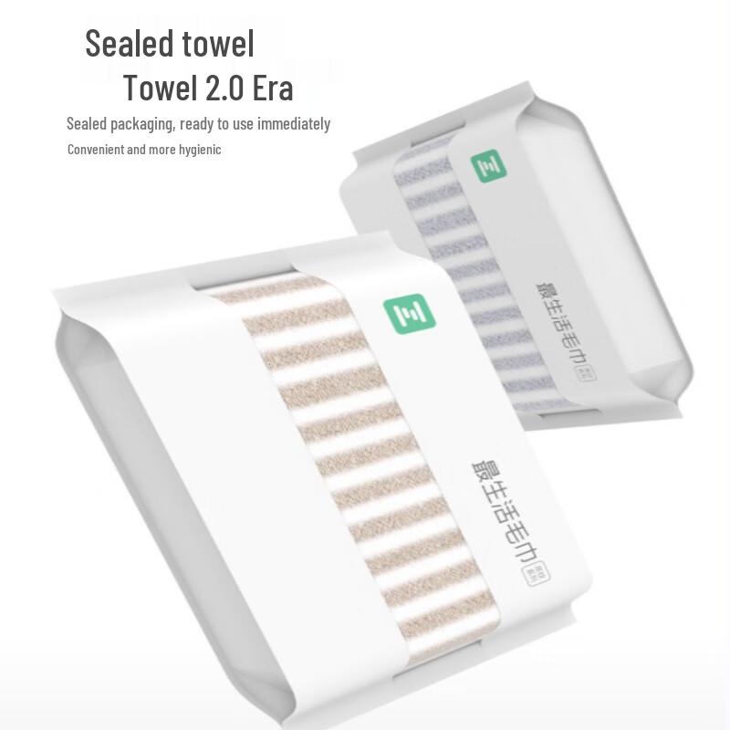 Zui Shenghuo Striped Cotton Towel Gift Set