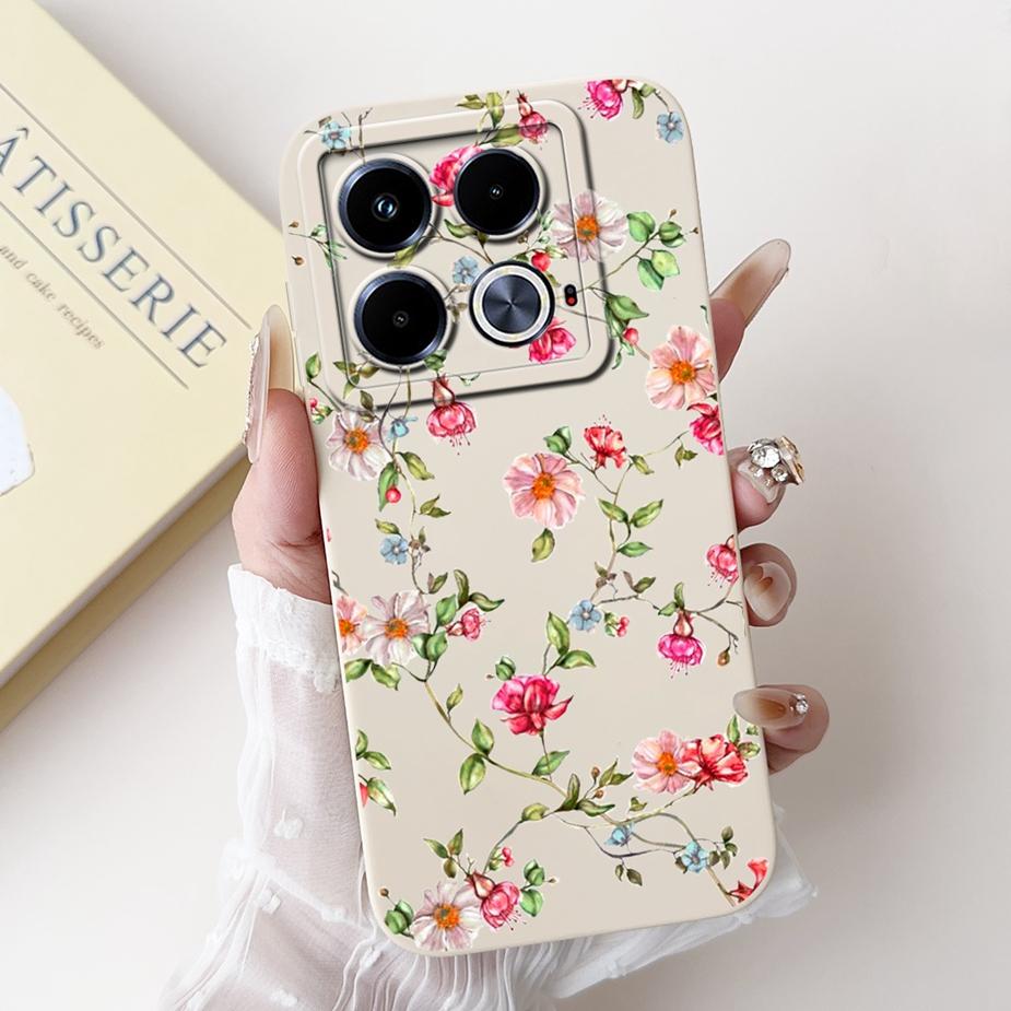For Infinix Note 40 Case X6853 Pretty Girls Sunflowers Cover Soft Silicone Phone Case For Infinix Note 40 Pro Plus Note40 Fundas