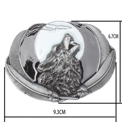 Wolf Head Wolf King Belt Buckle Animal Images Alloy Materials Punk Beast Style
