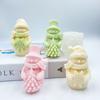 Christmas Snowman Aromatherapy Candle Silicone Mold DIY Gypsum Dropping Glue Home Decoration