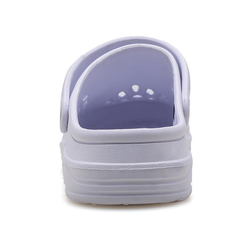 Summer Men Sandals Light EVA Mens Casual Shoes Hole Shoes Clogs Lovers Home Garden Outdoor Male Beach Flat Slippers