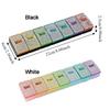 Sealed 7 Day Pill Case 7 Grids Pill Dispenser Portable Vitamin Storage Container  Travel