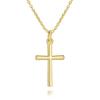 18K Gold Stainless Steel Unisex Cross Necklace