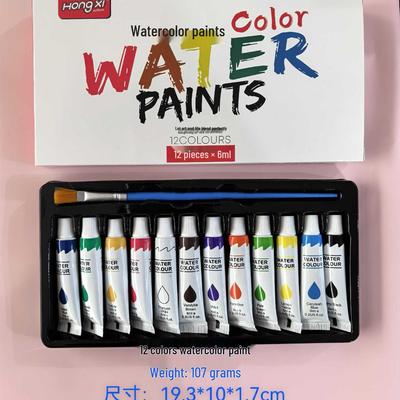 6ml Watercolor & Acrylic Oil Paint for Art & Student Drawing