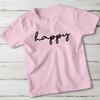 Camiseta Unisex Infantil Happy Positivity Emotions Roupa Divertida
