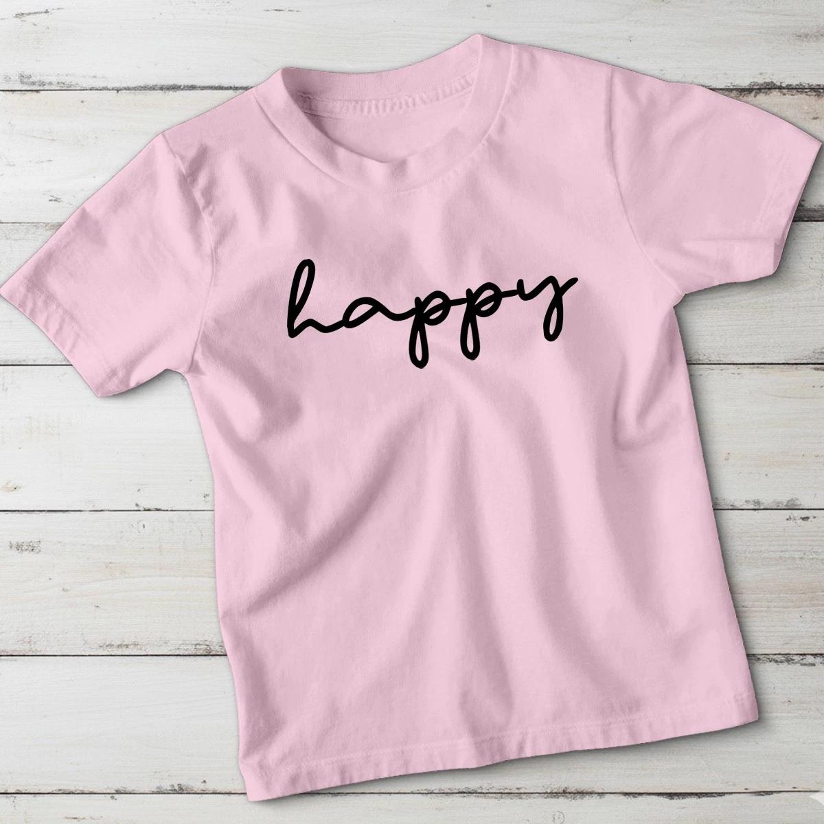 

Happy Positivity Emotions Unisex Kids T-Shirt Fun Wear 140
