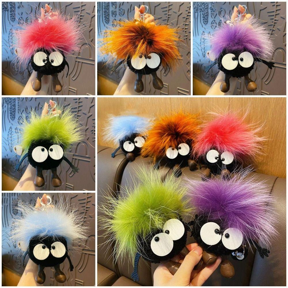 

Мягкий уродливый плюшевый кулон с большими глазами, розовые взрывчатые брикеты для волос, брелок для ключей, подвесной автомобиль