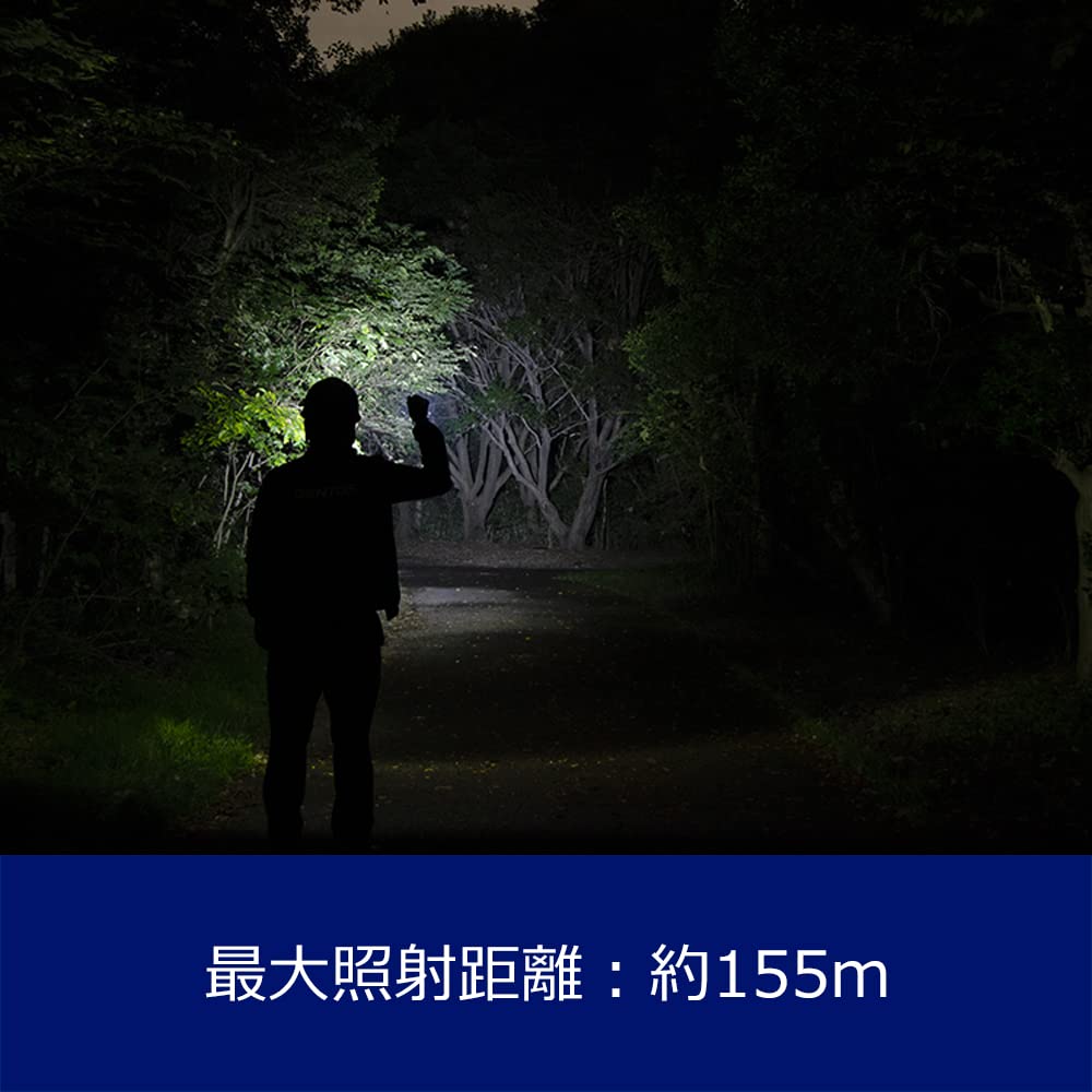 GENTOS Powerful 500 Lumens G Series LED Rechargeable AA Batteries or Rechargeable GF-106RG Flashlight, (Uses Batteries)