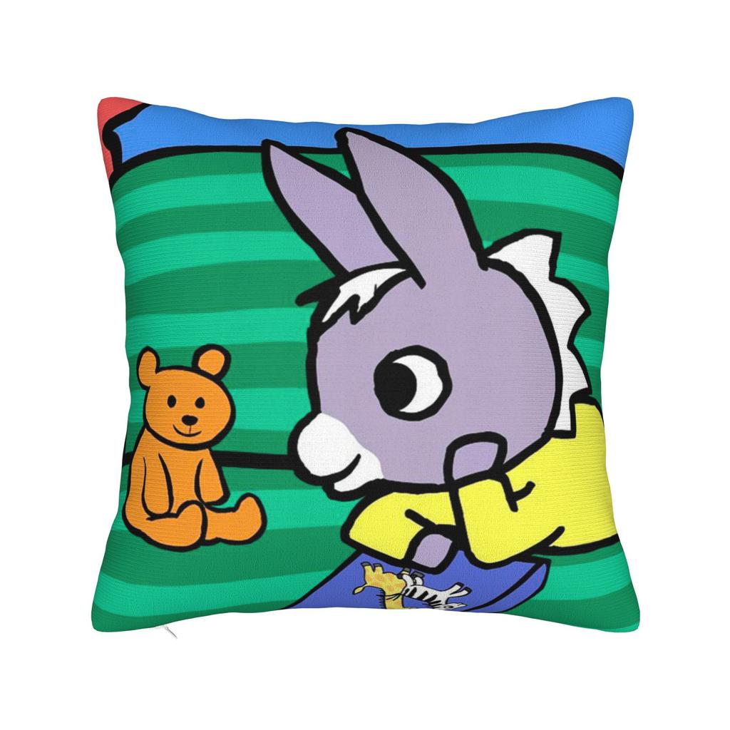 Kawaii Trotro Cartoon Pillowcase Polyester Cushion Cover Decorations Animation Throw Pillow Case Cover Home Zippered 40X40cm