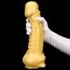 Stor skallet overdimensjonert gull silikon analplugg myk formet anus anal ekspansjon overdimensjonert tykk dildo masturbator