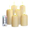 LED Battery-Powered Timer Candle with Remote Control - Romantic Water Drop Effect for Home Decor