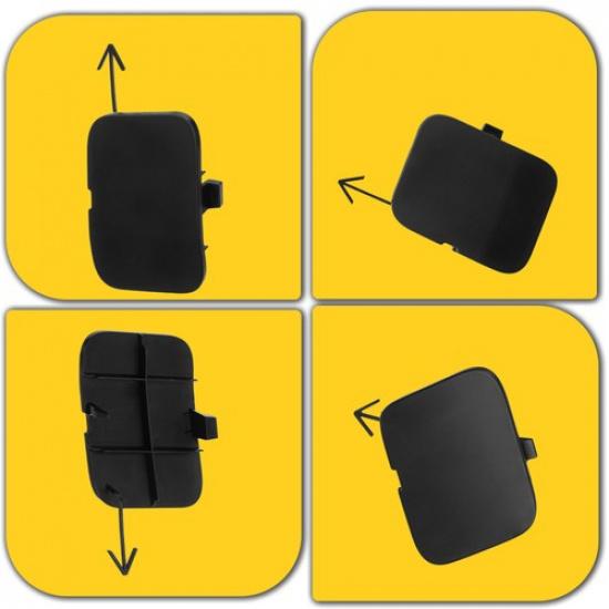 For 2009-2014 Nissan Maxima Front Bumper Tow Eye Hook Access Cover CapBlack US