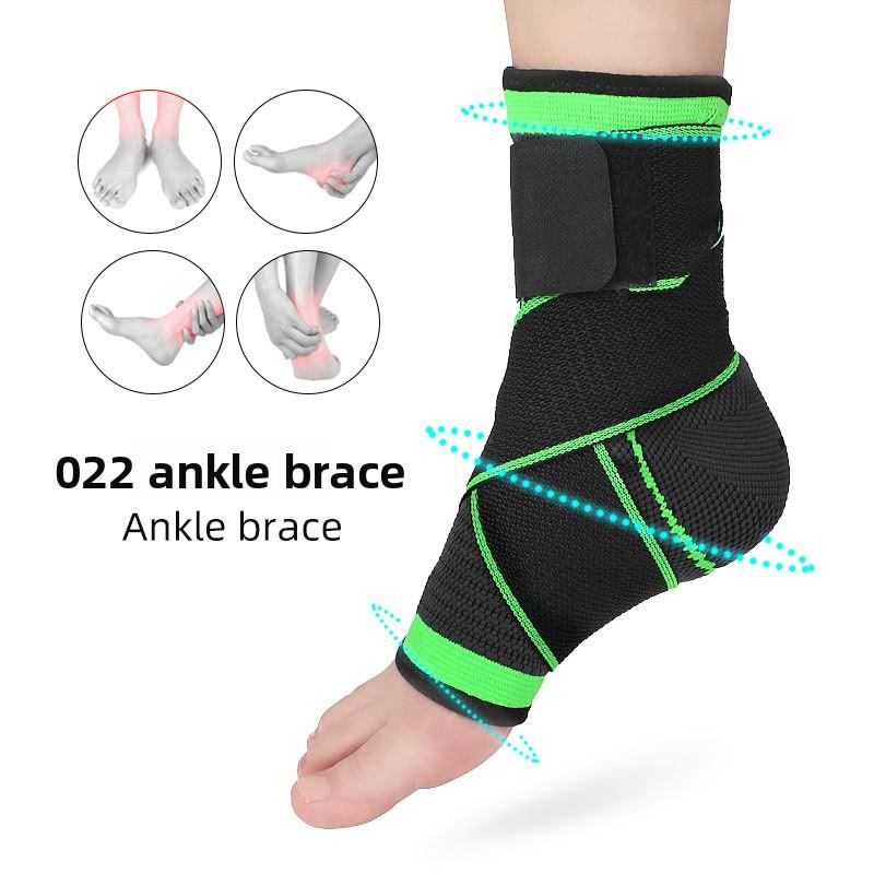 

Nylon Knitted Adjustable Sports Ankle Brace, Pressurized Anti-winding Ankle Brace, Breathable Strap Fixed Protective Gear XL