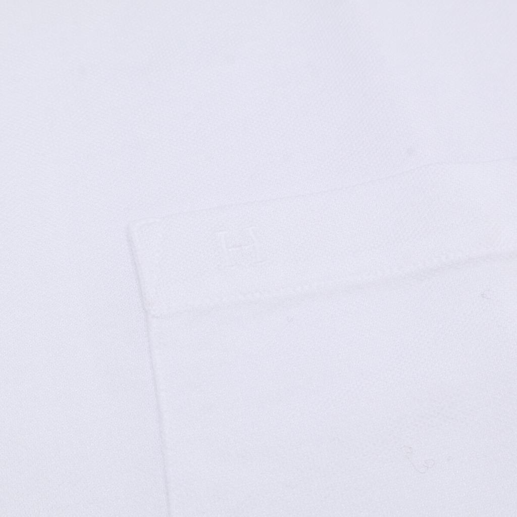 Hermes 467990HA Steppstich Baumwoll-Oberteile L weiß Gebraucht