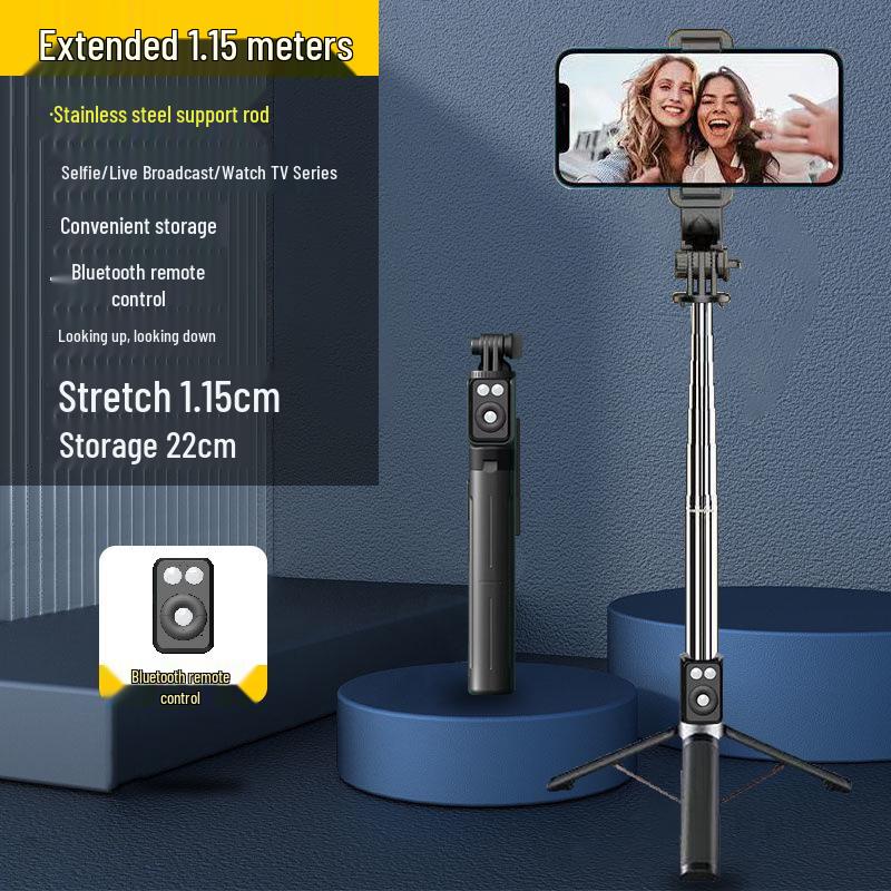 Handheld Multifunctional Mobile Gimbal Stabilizer and Selfie Stick with Tripod for Anti-Shake Live Streaming