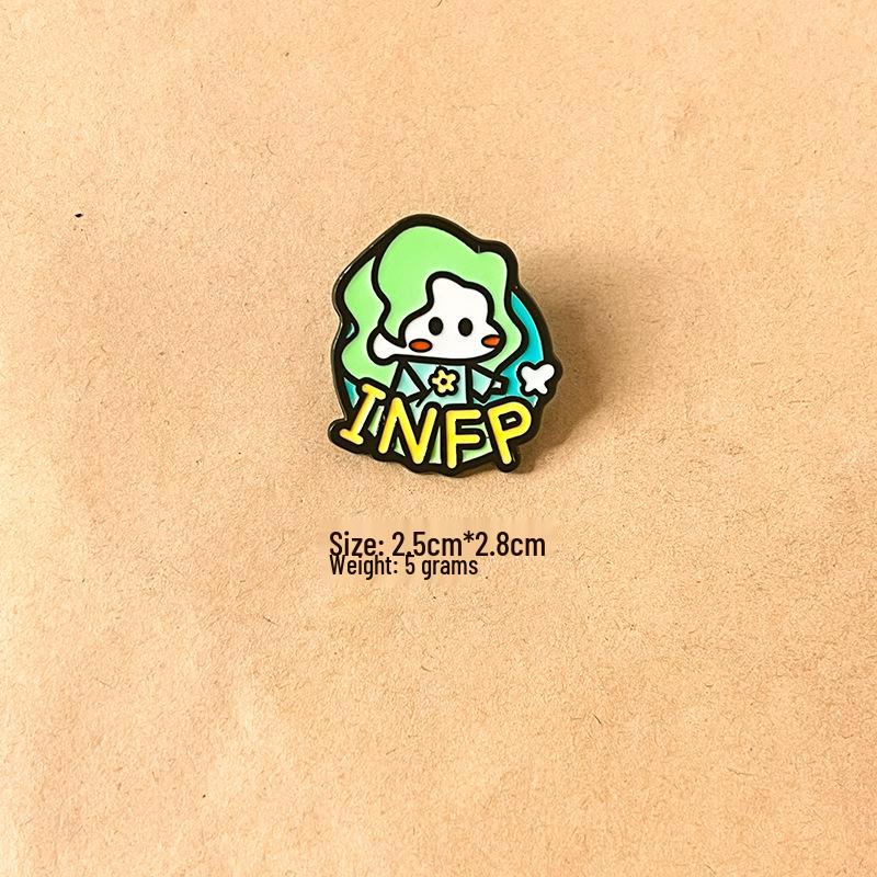 

Брошь Типы личности MBTI: Металлический значок для украшения рюкзака