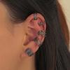 Damen Ohr Manschetten Set Punk Persönlichkeit Clip Ohrringe Gold Ohne Piercing Ohr Clips Fake Knorpel Ohrringe