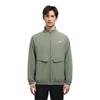 Li Ning Fitness Series Solid Color Zip Collar Comfortable Breathable Sports Jacket Men Jacket Screw-Smoke-Green AJDU003-2