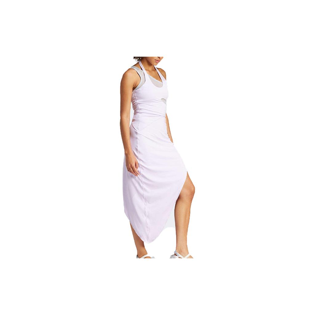 Adidas X Rui Zhou Collaboration Solid Color Hollow Out Casual Slim Fit Sleeveless Dress Women dresses Purple IU3062