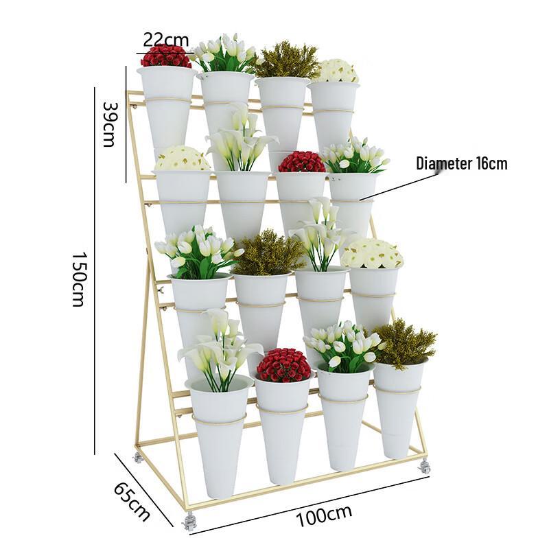 Multi-layer Iron Flower Display Stand