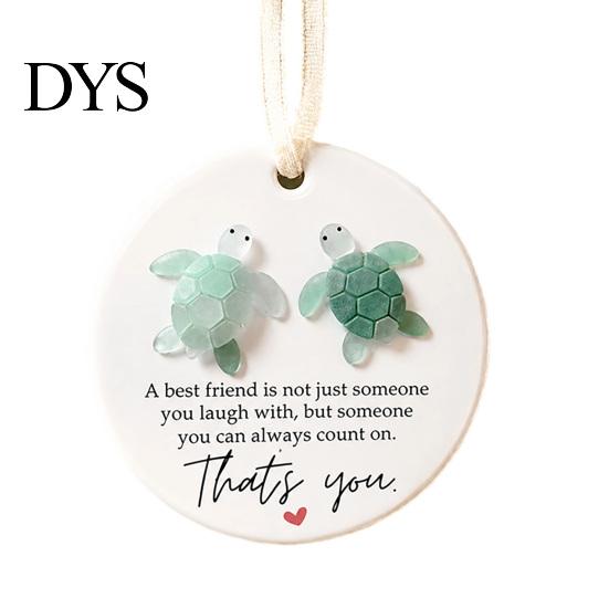 Festive Garden Hanging Ornaments True Friends Acrylic Ornament, Friendship Theme Decoration for Christmas Decorative Holiday Tree Pendants Home Party,