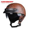 Men's Retro Motorcycle Helmet with Visor - Universal Four Seasons Cross-Border Half Helmet for Harley Riders.