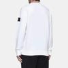 STONE ISLAND Fleece garment-dyed Rundhals Weiß Herren Streetwear 811562420-V0001