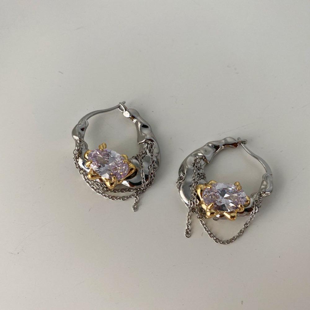 New Simple Luxury Niche Design High-end Freshwater Pearl Earrings Personality Versatile Temperament Earrings Accessories