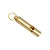 Brass Outdoor Survival Whistle: Bamboo Joint Keychain Pendant for Kids' Adventure