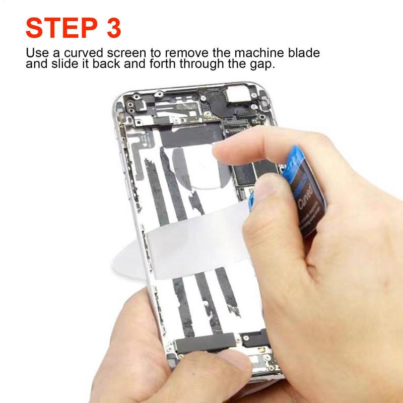 1 pièce Spudger d'ouverture à carte levier LCD incurvé ultra-fin Démontage Métal Acier inoxydable Outils de réparation pour téléphone mobile