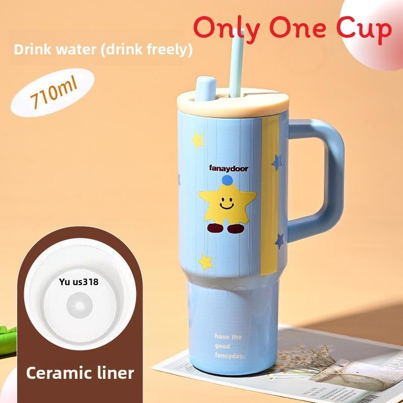 Tonton Ice Keeper Girls Large Capacity Insulated Travel Mug With Handle For Car And Outdoor Use