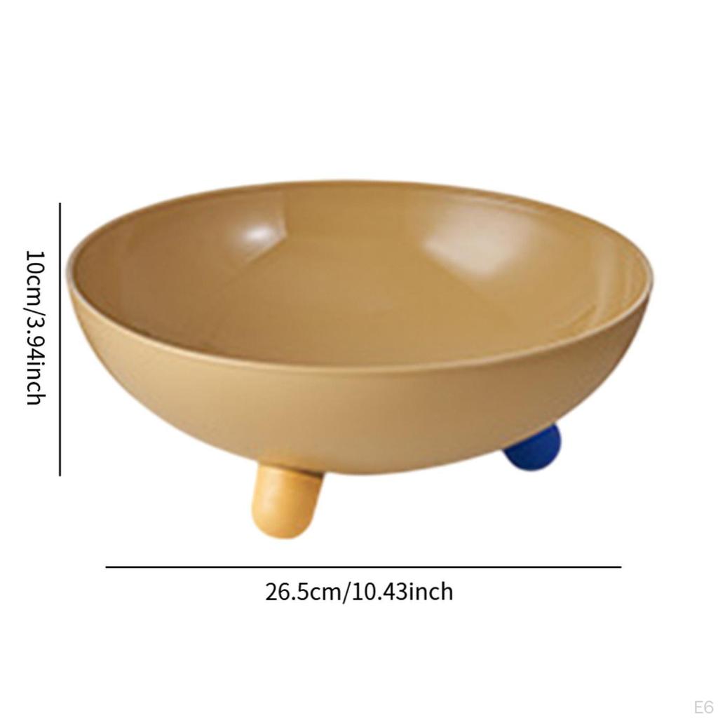 Obstschale Dekorativ Modern Stilvoll Dessert-Präsentationsplatte Rund auf Fuß für Wohnzimmer