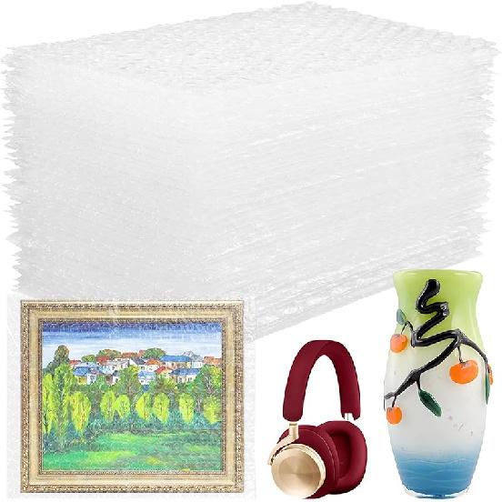 50PCS 8x10 Inch Bubble Out Bags, Clear Bubble Pouch Wraps Bags for Shipping Fragile Item, Protective Bubble Pouch Wrap Double Walled Cushioning Bags