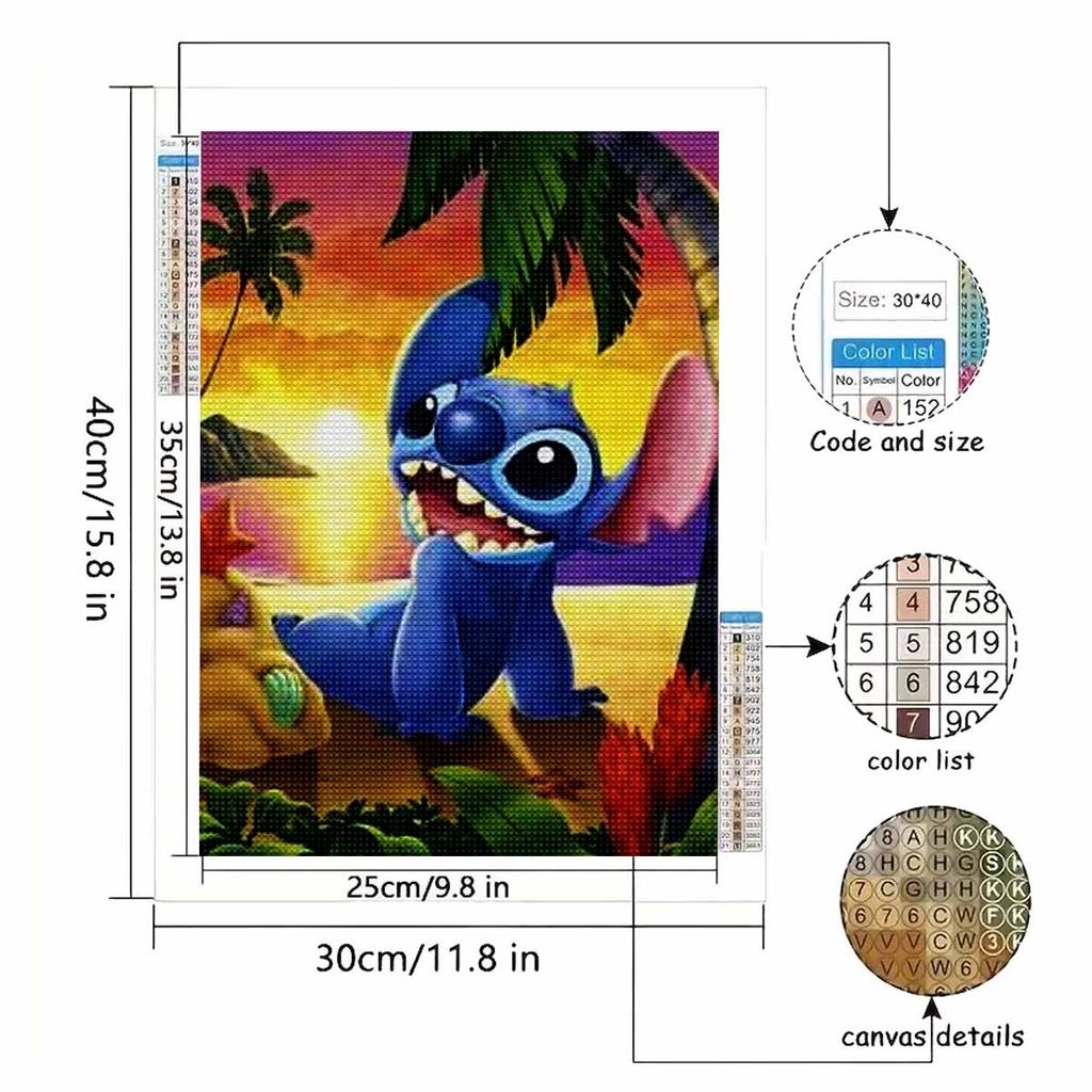 Full Round Diamond Painting Stitch on The Beach Art Rhinestone Picture Mosaic DIY 5D Cross Stitch Embroidery Home Decoration