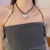 Gift Big Heart Pendant Metal Women Y2k Necklace Girl Choker Korean Style Necklace Fashion Jewelry