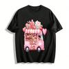 Sweetheart Dessert Truck Print Casual Top For Women Pure Cotton T-shirt