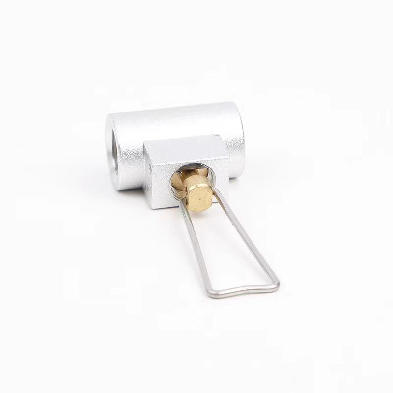 German Standard LPG Stove Head: Outdoor Gas Can Adapter with Long Flat Cassette and Inflatable Valve Connector Pipe
