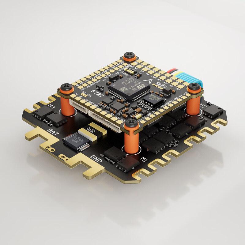 DAKEFPV F722 Flight Controller & 8S 80A 4-in-1 ESC Stack