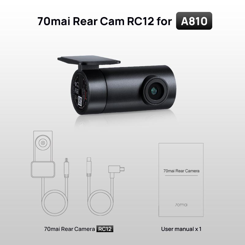 70mai Rear Cam RC06 RC12 RC14 RC22 RC24 RC41 Interior Cam FC02 for 70mai Dash Cam Dual-Channel Recording Parking Recording