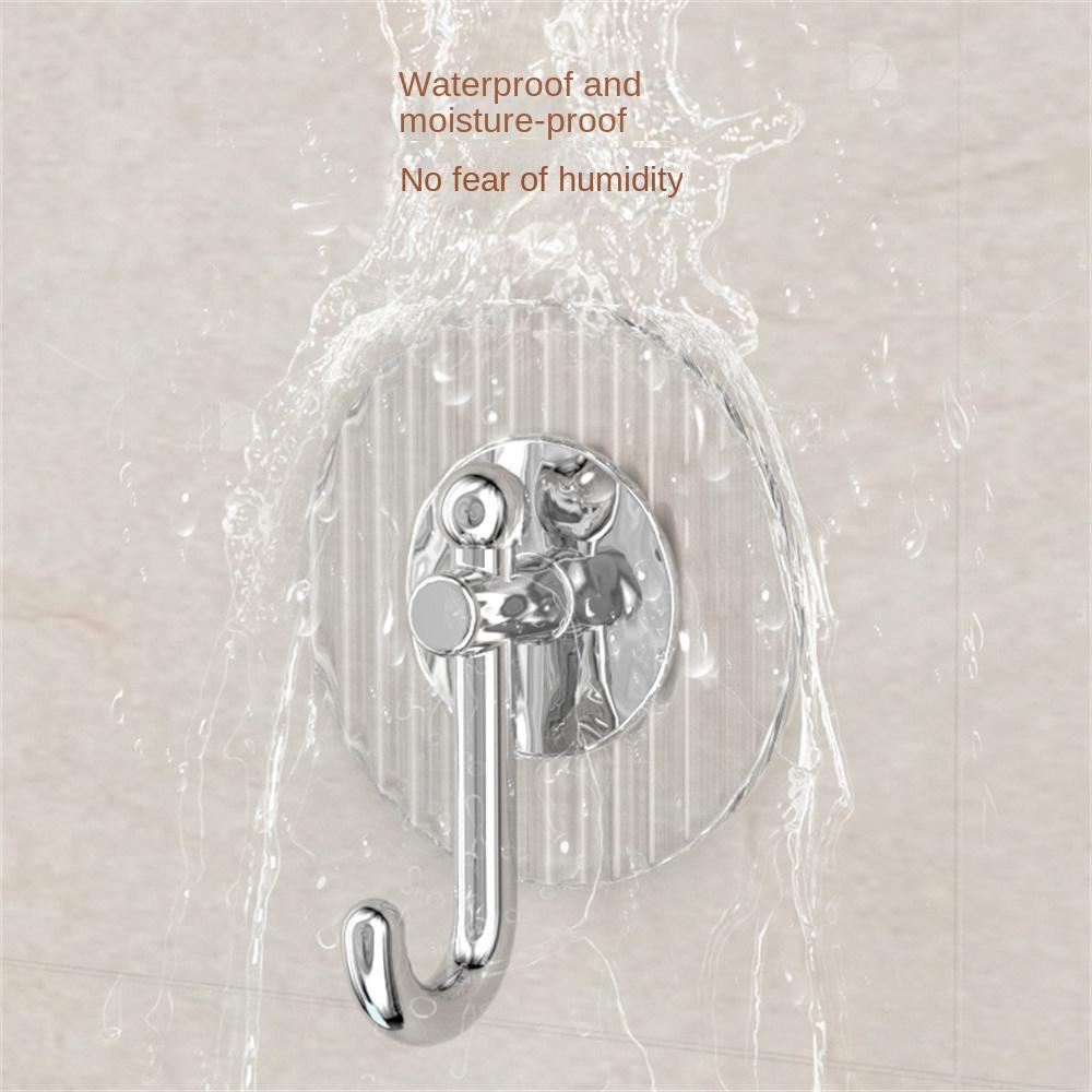4 ST Väggmonterad diamantkrok Icke-perforerad Vattentät Stark Stick Handduk Hängdörr Bakre Bag Nyckelhängare